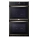 LG Black 29-3/4 x 23-3/8 in. 40A 9.4 cu. ft. Drop Down Wall Mount Double Oven 