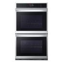 LG PrintProof Stainless Steel 29-3/4 x 23-3/8 in. 40A 9.4 cu. ft. Drop Down Wall Mount Double Oven 