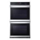 LG PrintProof Stainless Steel 29-3/4 x 23-3/8 in. 50A 9.4 cu. ft. Drop Down Wall Mount Double Oven 