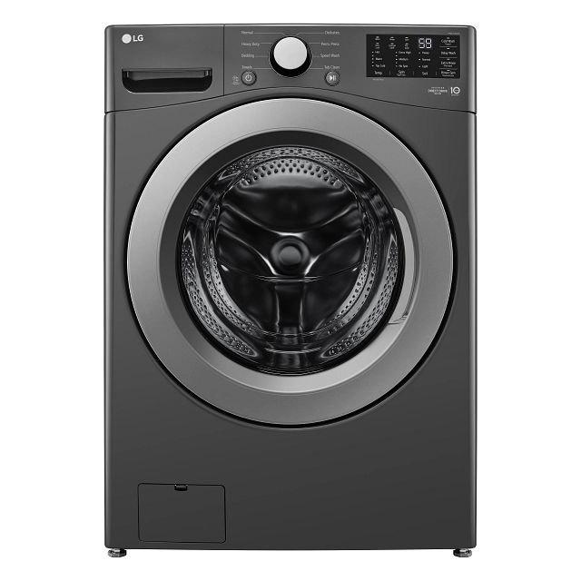 LG Black 27 x 39 x 33-1/8 in. 5.0 cu. ft. 10A Electric Front Load Washer 