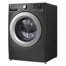 LG Black 27 x 39 x 33-1/8 in. 5.0 cu. ft. 10A Electric Front Load Washer 