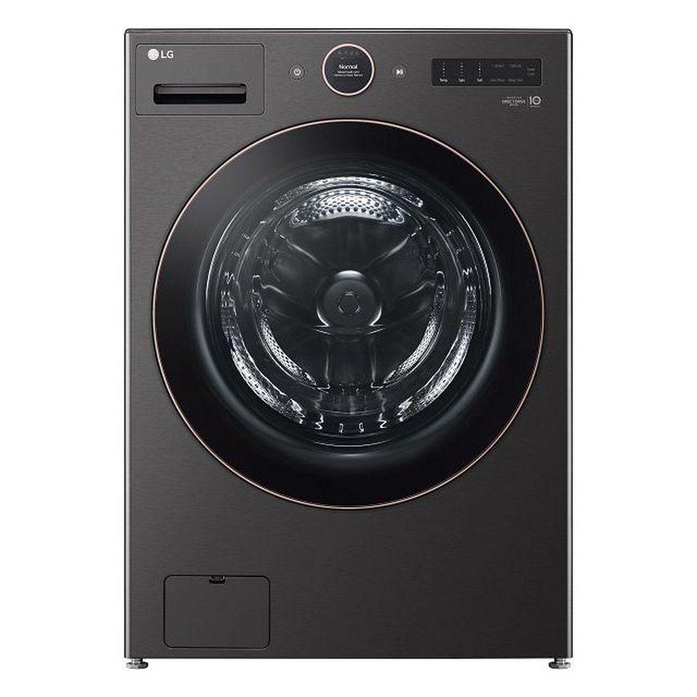 5.0 CU.FT. ULTRA LARGE CAPACITY FRONT LOAD WASHER TURBOWASH STEAM AND WI-FI CONNECTIVITY BLACK STEEL 