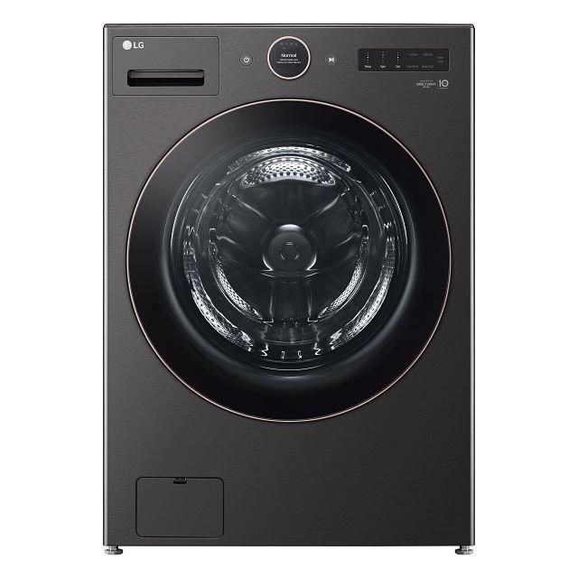 LG Black 27 x 39 x 33-1/8 in. 10A 5.0 cu. ft. Electric Front Load Washer 