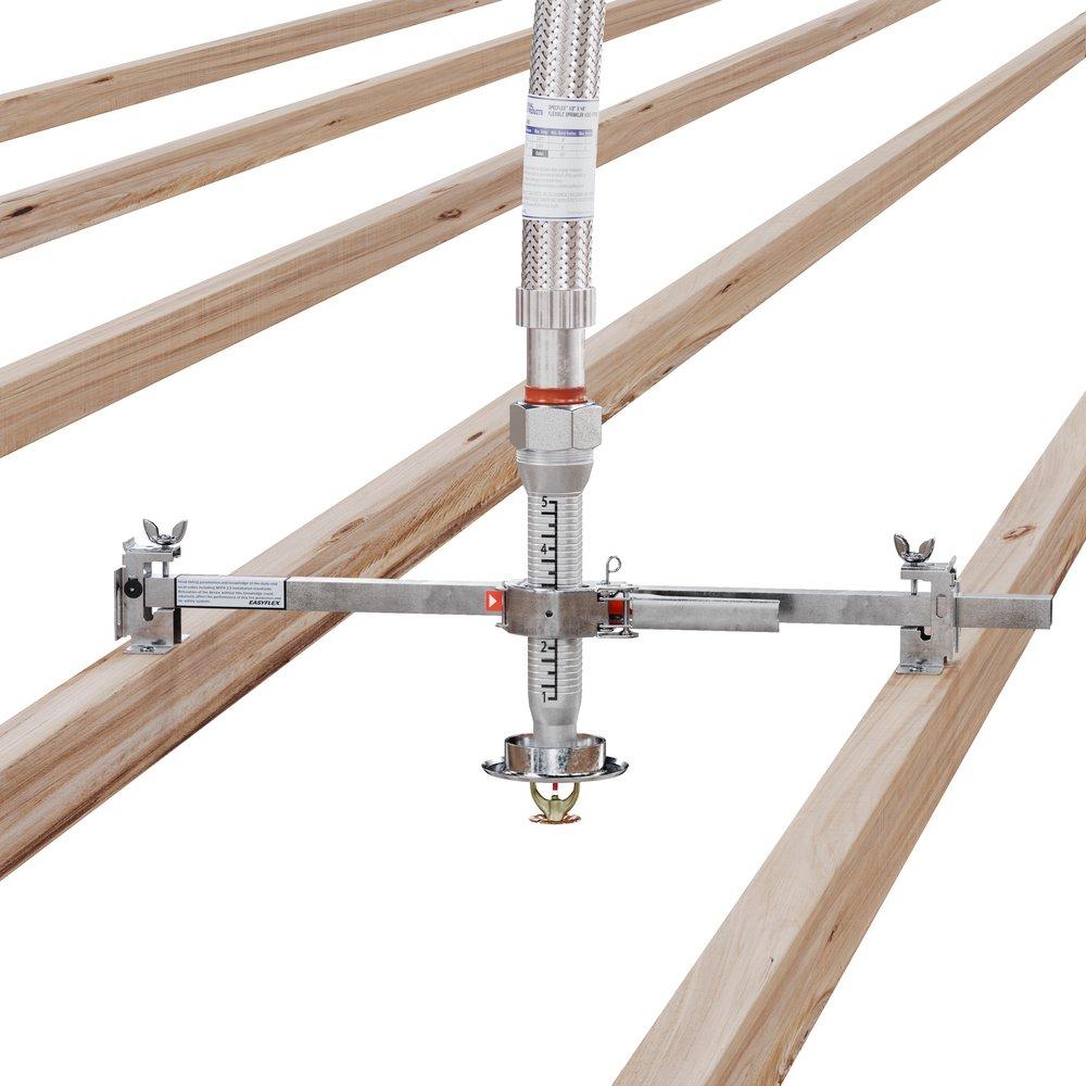 24 in. Open Gate Wood and Metal Stud Bracket Assembly 