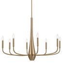 60W 8-Light Chandelier in Champagne Bronze