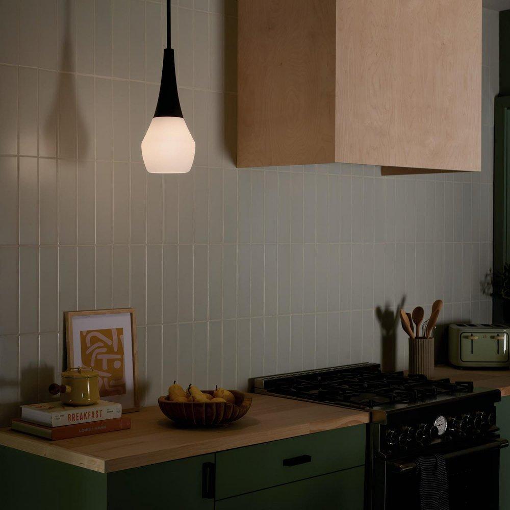 Kichler Lighting Black 75W 1-Light Medium E-26 Pendant Light 