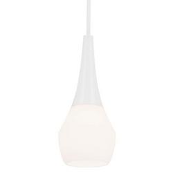1-Light 7in. Wide Mini Pendant in White