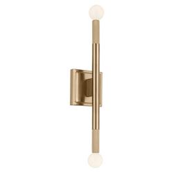 60W 1-Light 17 in. Wall Sconce in Champagne Bronze