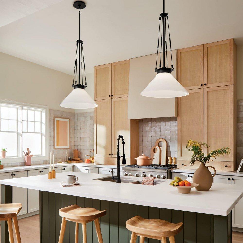 Kichler Lighting Champagne Bronze 100W 1-Light Medium E-26 Pendant Light 