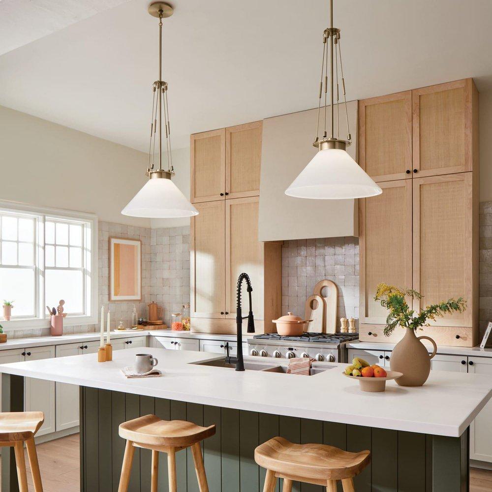 Kichler Lighting Champagne Bronze 100W 1-Light Medium E-26 Pendant Light 