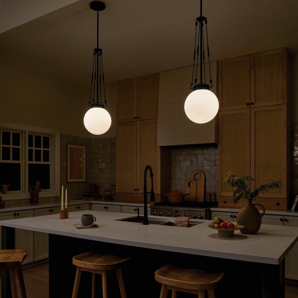 Kichler Lighting Champagne Bronze 100W 1-Light Medium E-26 Pendant Light 