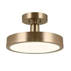 1?Light LED Semi?Flush Mount in Champagne Bronze