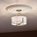 Kichler Lighting Black 25W 4-Light Candelabra E-12 Semi-Flush Mount Ceiling Fixture 