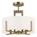 25W 4-Light Candelabra E-12 Semi-Flush Mount Ceiling Fixture in Champagne Bronze™