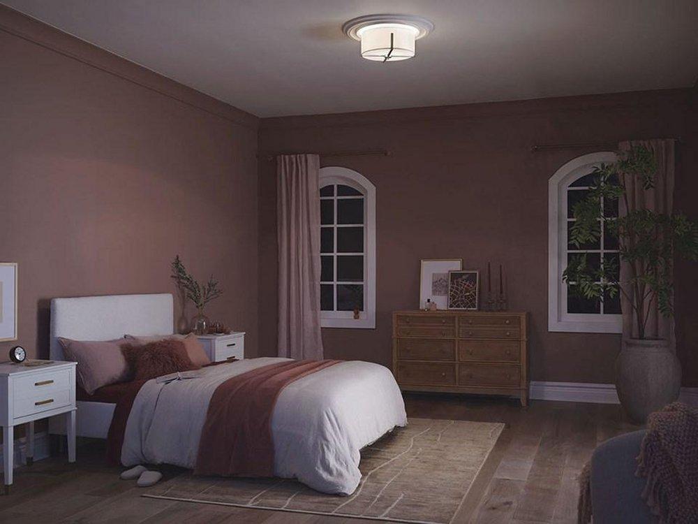 Kichler Lighting Classic Pewter 15-1/2 x 7-3/4 in. 60W 2-Light Flush Mount Ceiling Fixture 