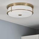 Kichler Lighting Champagne Bronze 18 x 5-1/2 in. 13W 4-Light Traditional Flush Mount Ceiling Fixture 