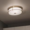 Kichler Lighting Champagne Bronze 18 x 5-1/2 in. 13W 4-Light Traditional Flush Mount Ceiling Fixture 