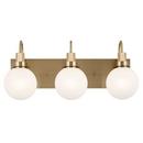 60W 3-Light Candelabra E-12 Vanity Fixture in Black 