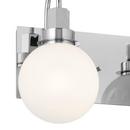 60W 3-Light Candelabra E-12 Vanity Fixture in Black 