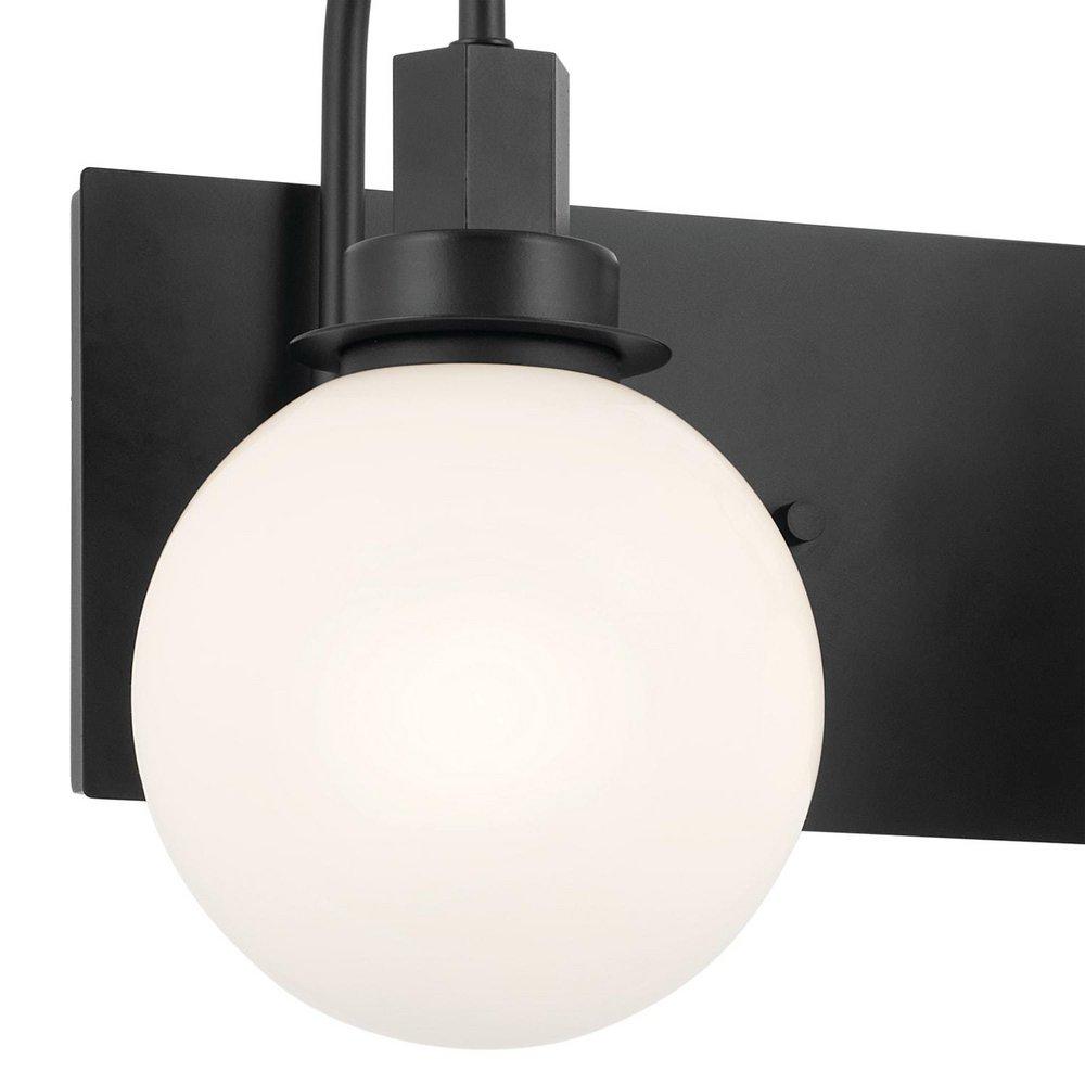 60W 3-Light Candelabra E-12 Vanity Fixture in Black 