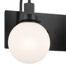 60W 3-Light Candelabra E-12 Vanity Fixture in Black 