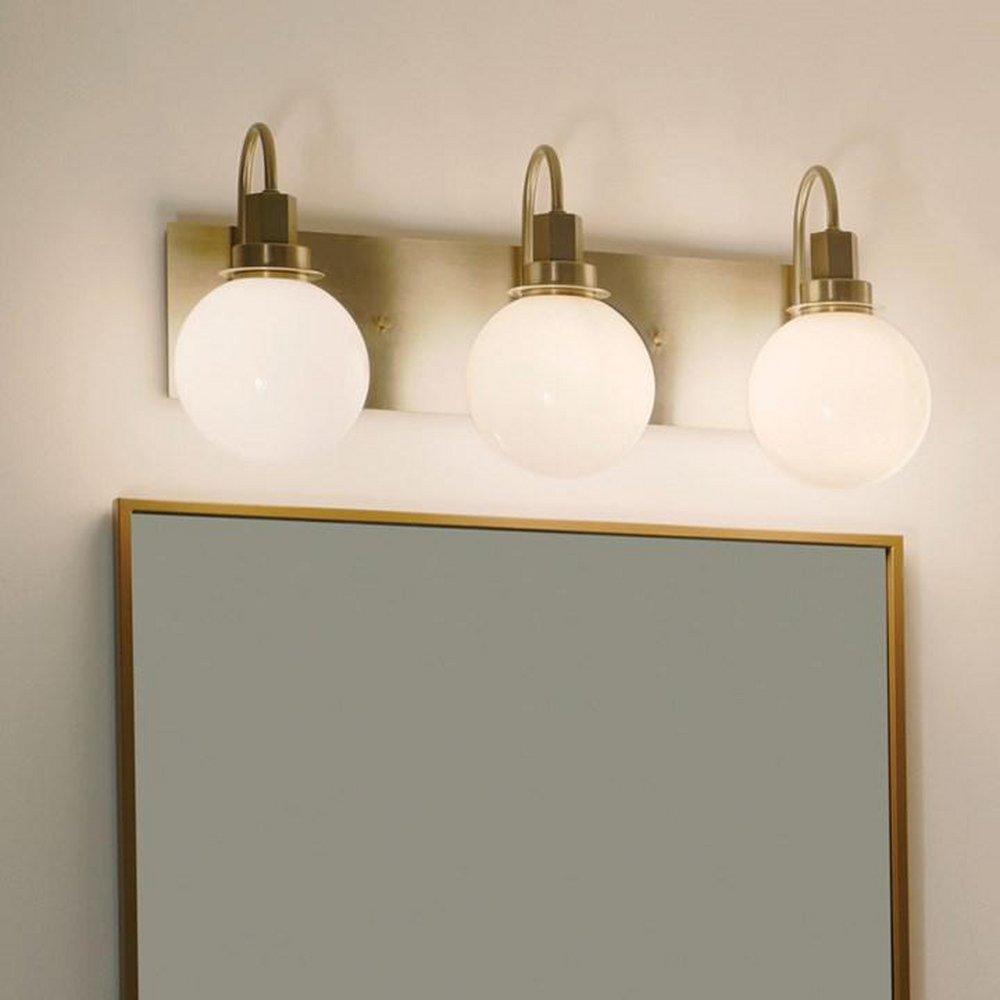 60W 3-Light Candelabra E-12 Vanity Fixture in Champagne Bronze 