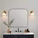 60W 1-Light 9-1/2 in. Wall Sconce in Black 