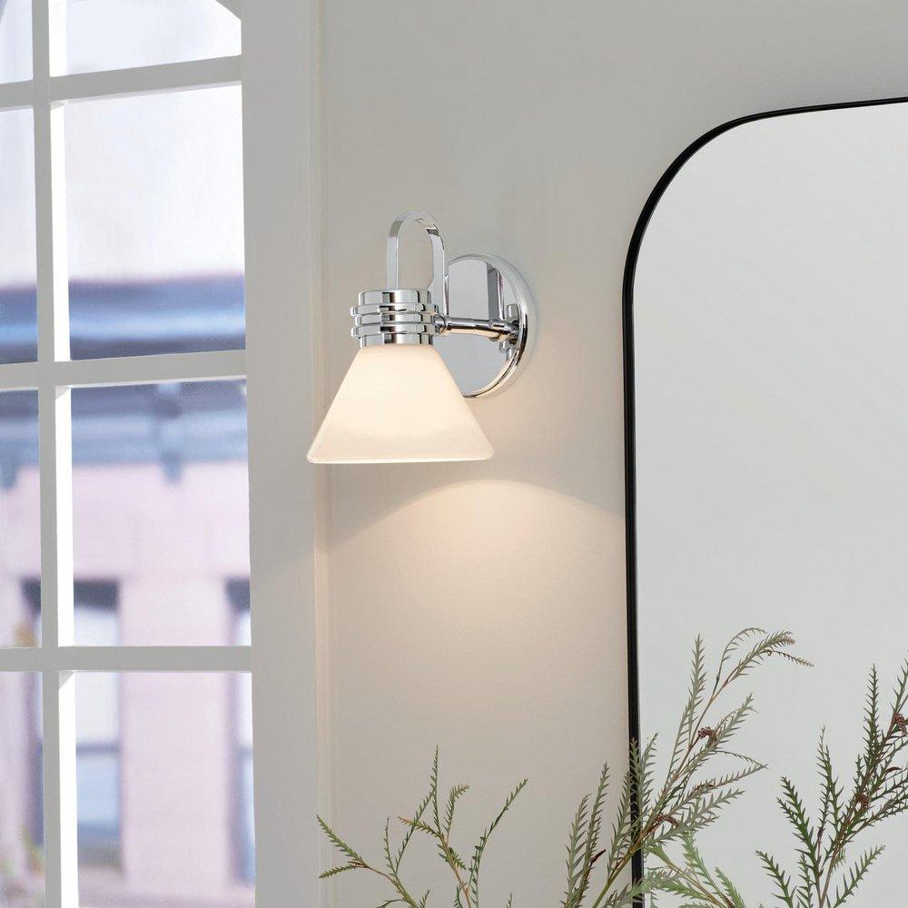 60W 1-Light 9-1/2 in. Wall Sconce in Black 