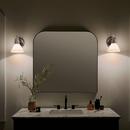 60W 1-Light 9-1/2 in. Wall Sconce in Black 