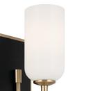 60W 1-Light 13-1/2 in. Wall Sconce in Champagne Bronze 