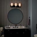60W 3-Light Candelabra E-12 Vanity Fixture in Champagne Bronze 