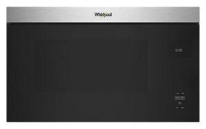 Whirlpool Fingerprint Resistant Stainless Steel 1000W 1.9 cu. ft. Ducted Over-the-Range Flush Mount Turntable-Free Microwave 