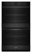 Whirlpool Black 29-3/4 in. 10 cu. ft. 40A Drop Down Wall Mount Double Oven 