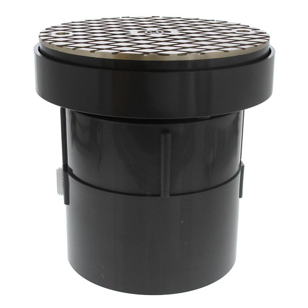 4 in. LevelBest&reg; Plastic Complete Pipe Fit Cleanout System in Nickel Bronze Cleanout 