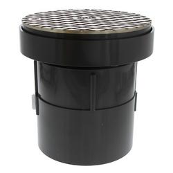 4 in. LevelBest&reg; Plastic Complete Pipe Fit Cleanout System in Nickel Bronze Cleanout