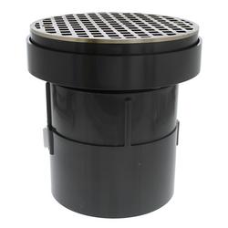 4 in. LevelBest&reg; Plastic Complete Pipe Fit Drain System in Nickel Bronze Strainer