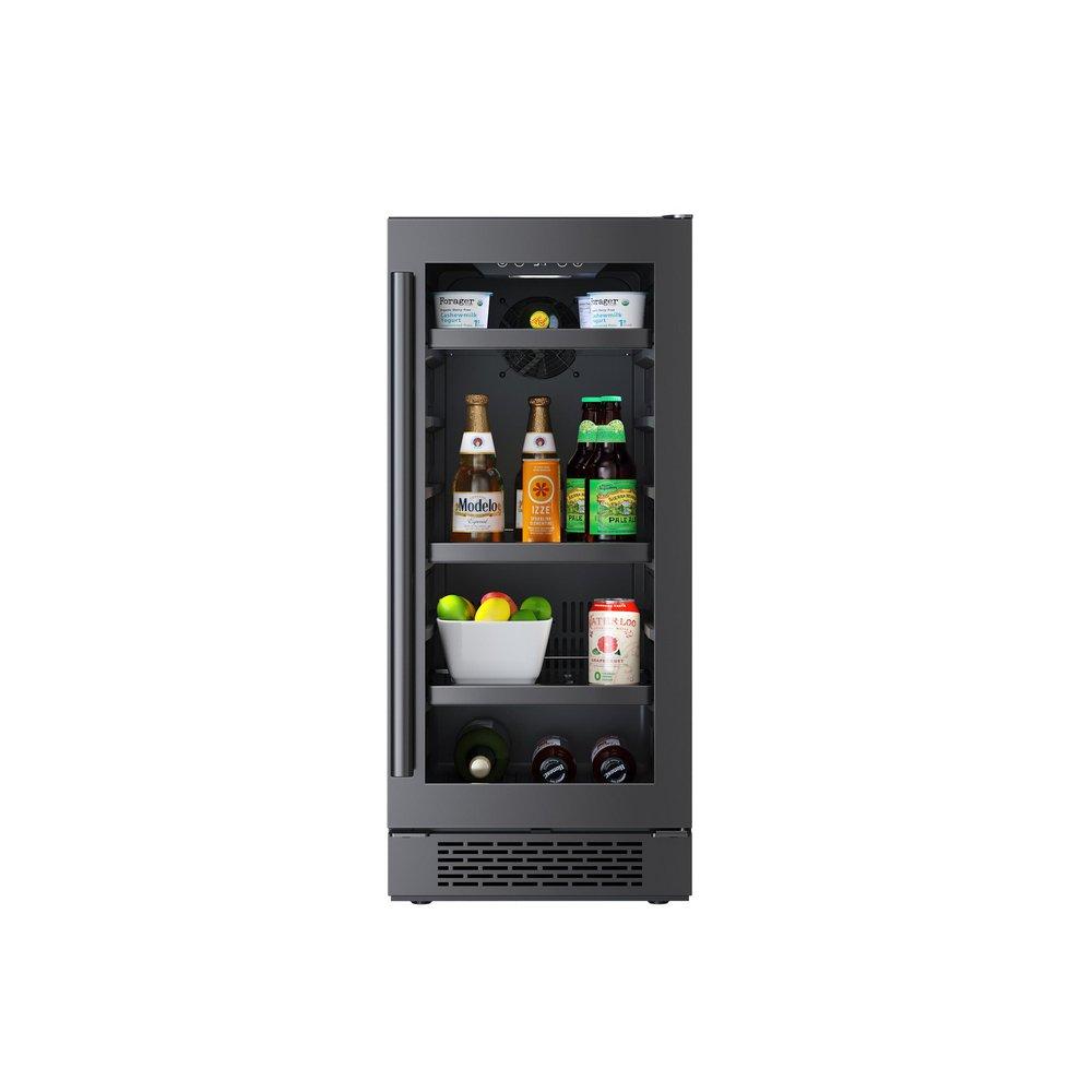 CCY 15 UNDERCOUNTER BLACK STAINLESS BEVERAGE COOLER 