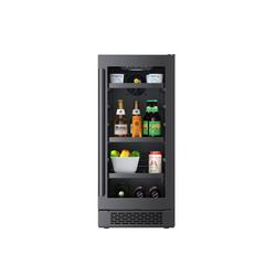 15 in. Undercounter Stainless Steel Beverage Cooler in Black