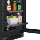 15 in. Undercounter Stainless Steel Beverage Cooler in Black 