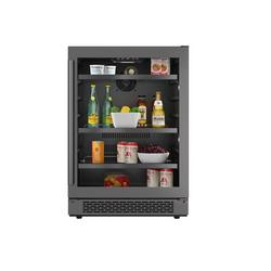 23-13/16 in. Undercounter Wine Cooler in Black Stainles Steel