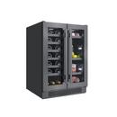 23-13/16 in. Undercounter Wine Cooler in Black Stainles Steel 