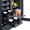 23-13/16 in. Undercounter Wine Cooler in Black Stainles Steel 