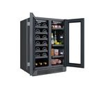 23-13/16 in. Undercounter Wine Cooler in Black Stainles Steel 