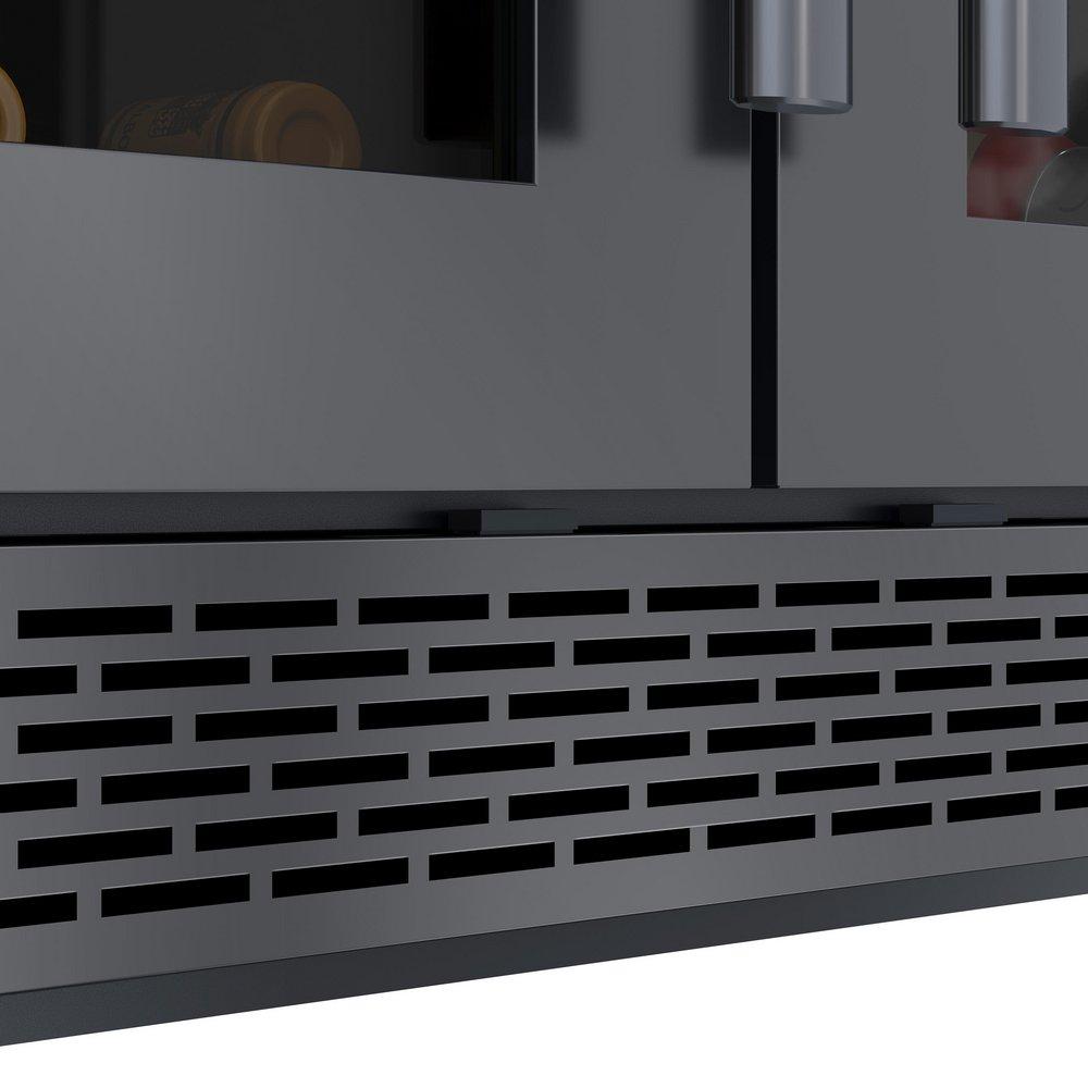 23-13/16 in. Undercounter Wine Cooler in Black Stainles Steel 