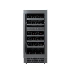 15 in. Dual Zone Undercounter Wine Cooler in Black Stainless Steel