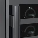 15 in. Dual Zone Undercounter Wine Cooler in Black Stainless Steel 