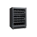 23-13/16 in. Undercounter Wine Cooler in Black Stainles Steel 
