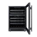 23-13/16 in. Undercounter Wine Cooler in Black Stainles Steel 