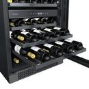23-13/16 in. Undercounter Wine Cooler in Black Stainles Steel 