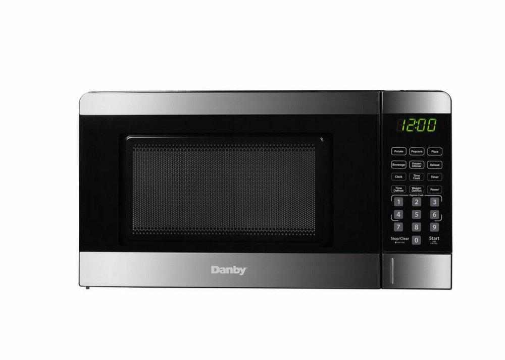 700 W Compact Microwave in Stainless Steel 